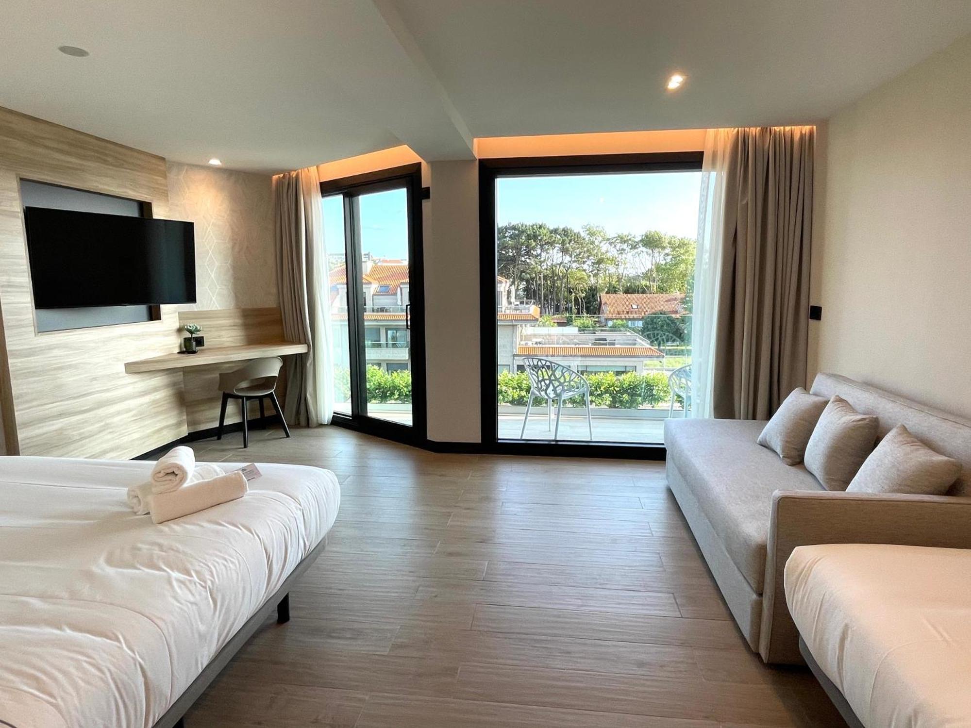 Hotel Delfin Azul Playa de la Lanzada Kültér fotó